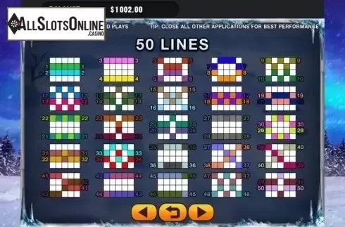 Paylines. Arctic Wolf from GMW