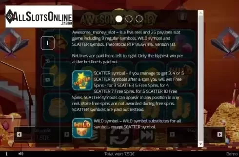 Features screen