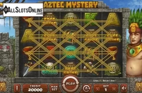 Reels screen. Aztec Mystery from X Card