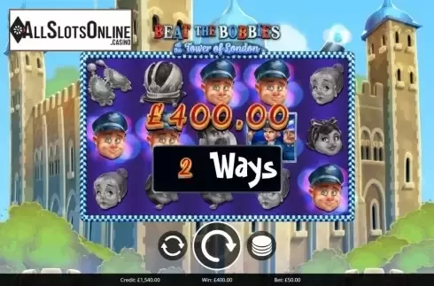 Win Screen 3. Beat The Bobbies at the Tower of London from Eyecon