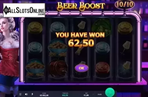 Total Win in Free Spins Screen