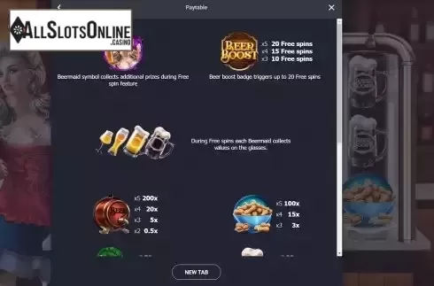 PayTable Screen