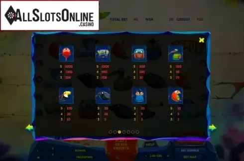 Symbols. Birds Slot from Smartsoft Gaming