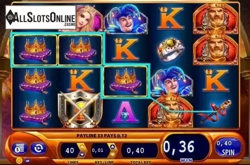 Win screen. Black Knight II from WMS