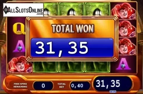 Win Presentation screen. Black Knight II from WMS