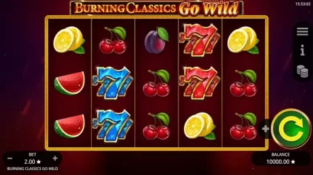 Burning Classics Go Wild slot screenshot 1