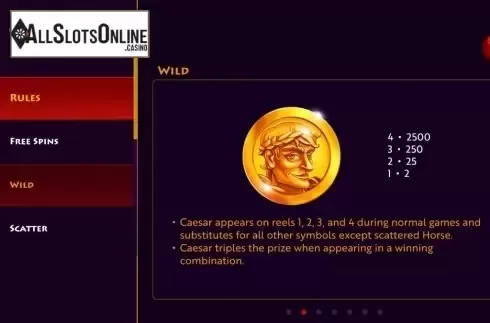 Features. Caesar's Conquest from Woohoo