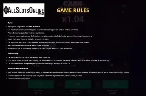 Rules Screen
