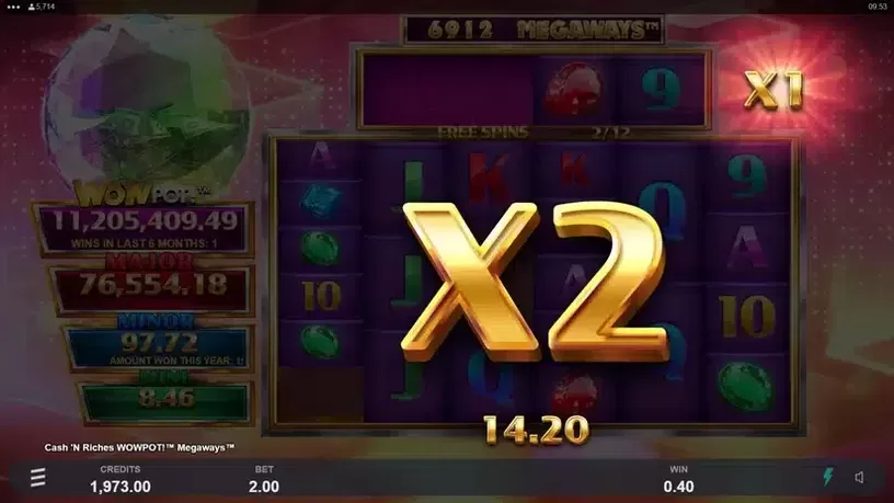 Cash 'N Riches WowPot Megaways slot screenshot 5