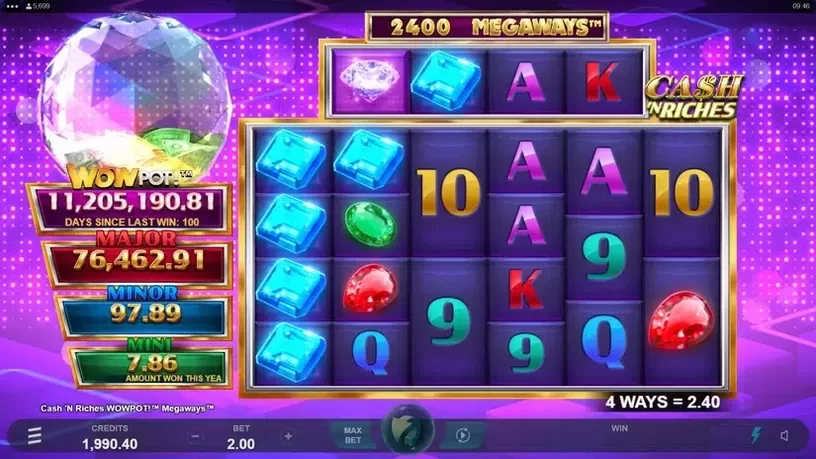 Cash 'N Riches WowPot Megaways slot screenshot 2