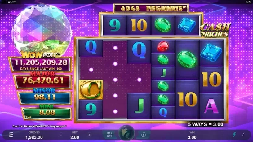 Cash 'N Riches WowPot Megaways slot screenshot 3
