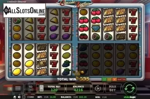 Win Screen 2. Classic Forties Quattro from StakeLogic