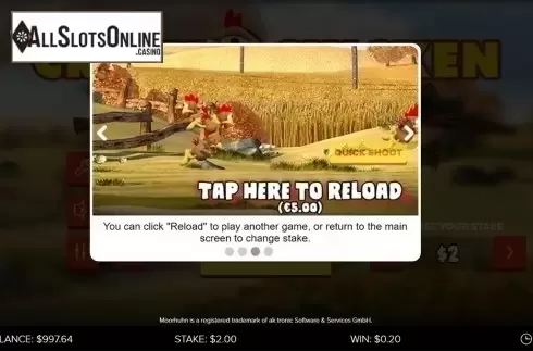 Paytable 3. Crazy Chicken Extreme from gamevy