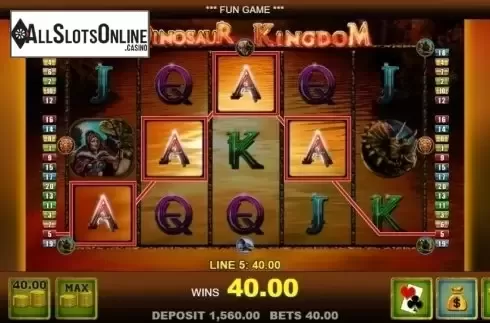 Win Screen. Dinosaur Kingdom from Merkur