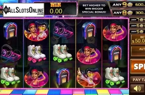 Reels screen. Disco Night Fever from PlayStar
