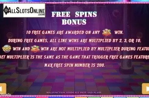 Paytable 2. Disco Night Fever from PlayStar