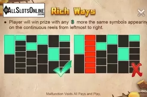 Ways to win screen