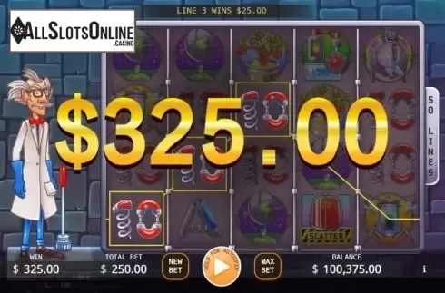 Win Screen 2. Dr. Geek from KA Gaming