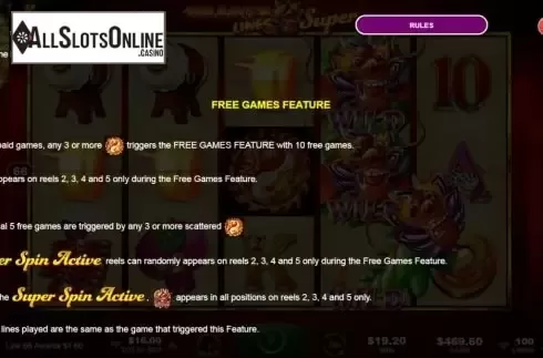 Free Games feature screen