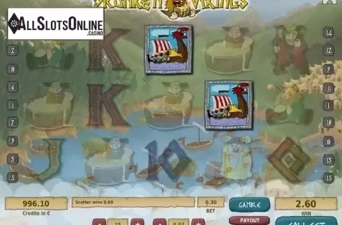 Scatter screen. Drunken Vikings from Tom Horn Gaming