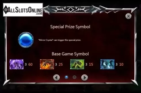 Paytable 1. EVIL DRAGONS from XIN Gaming