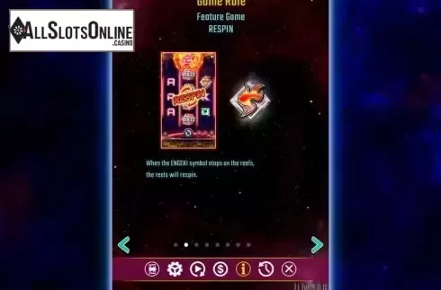 Respin feature screen