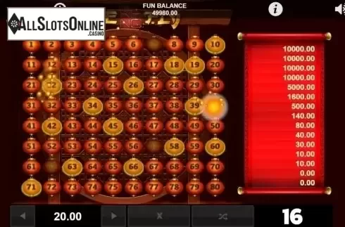 Game Screen 3. Firefly Keno from 1X2gaming