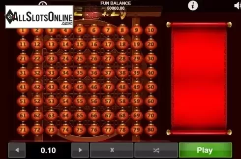 Game Screen 1. Firefly Keno from 1X2gaming