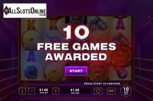 Free Spins Win Screen 2