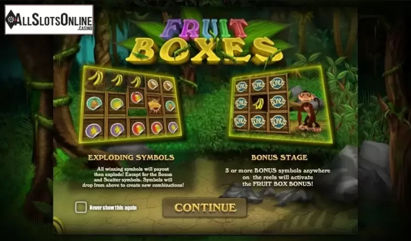 Game features. Fruit Boxes from iSoftBet