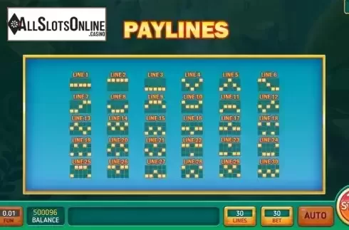 PayLines screen