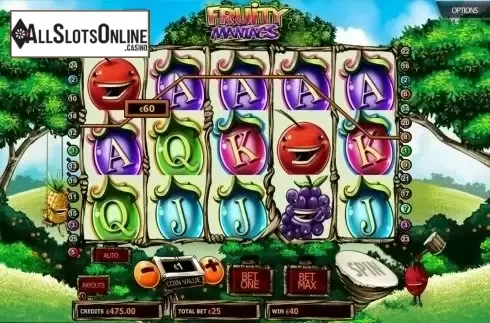 Win screen. Fruity Maniacs from BetConstruct