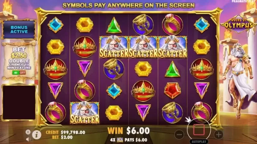 Gates of Olympus slot screenshot 2