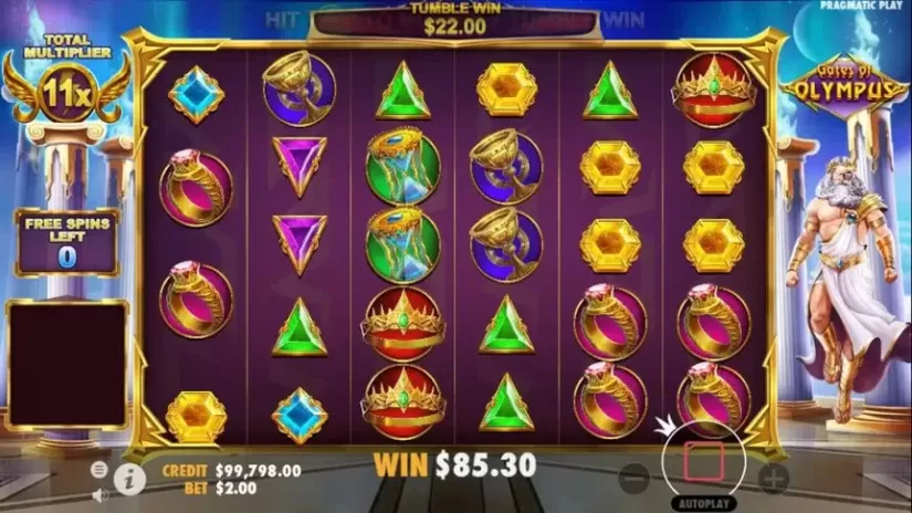 Gates of Olympus slot screenshot 