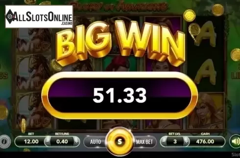 Big Win. Glory Of Amazons from SlotVision