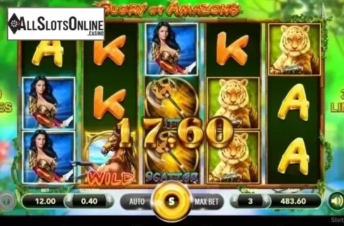 Win Screen 1. Glory Of Amazons from SlotVision
