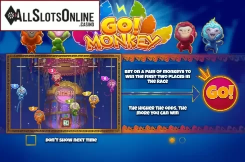 Screen 1. Go! Monkey from Pragmatic Play