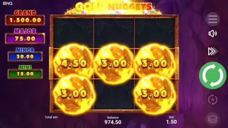 Gold Nuggets slot screenshot 3