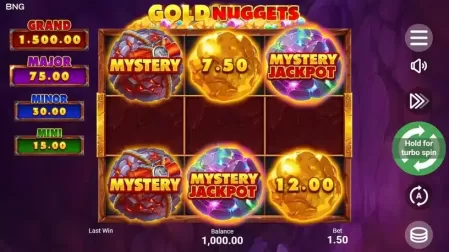 Gold Nuggets slot screenshot 1