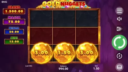 Gold Nuggets slot screenshot 2