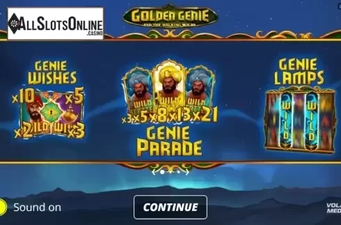 Start Screen. Golden Genie (Nolimit City) from Nolimit City