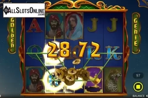 Win Screen. Golden Genie (Nolimit City) from Nolimit City