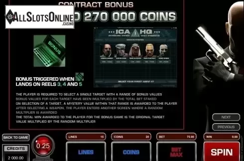 Screen2. Hitman from Microgaming