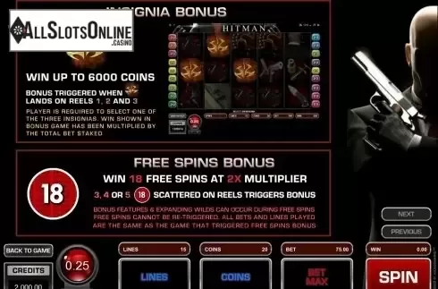 Screen3. Hitman from Microgaming