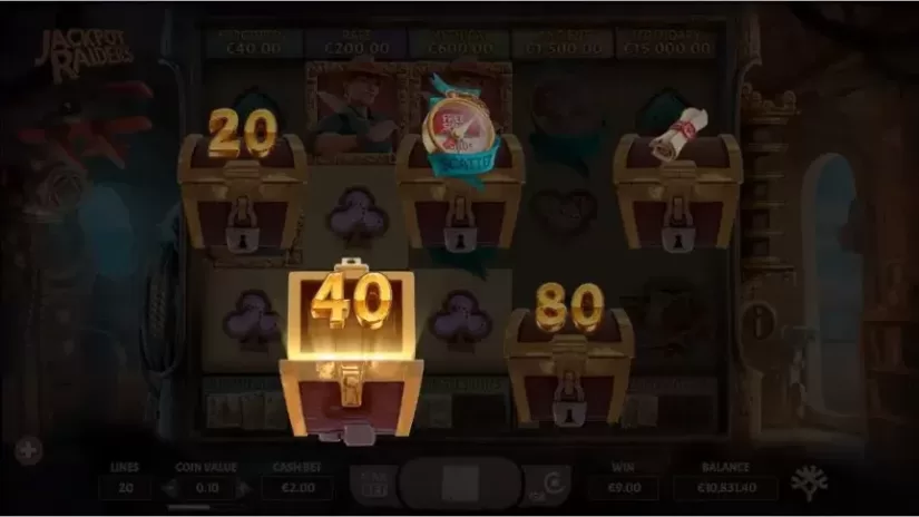 Jackpot Raiders slot screenshot 2