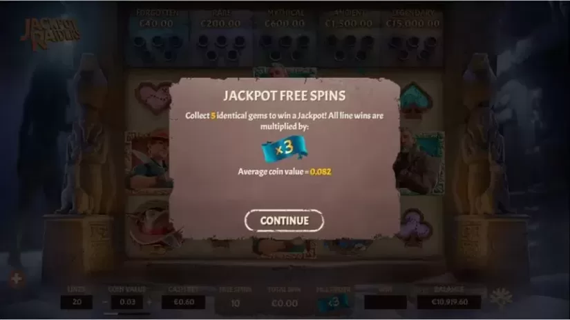 Jackpot Raiders slot screenshot 4