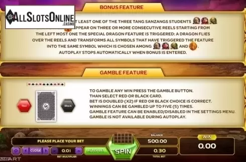 Paytable 3. King Of Monkeys from GameArt