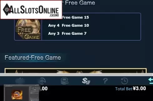 Paytable 4. Lost in Egypt from Virtual Tech