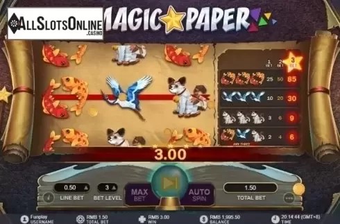 Win Screen. Magic Paper from GamePlay