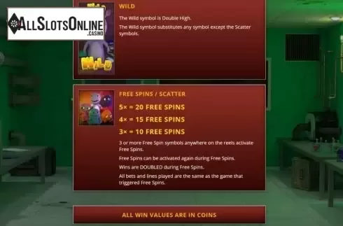 Features screen. Monster Breakout from Genii